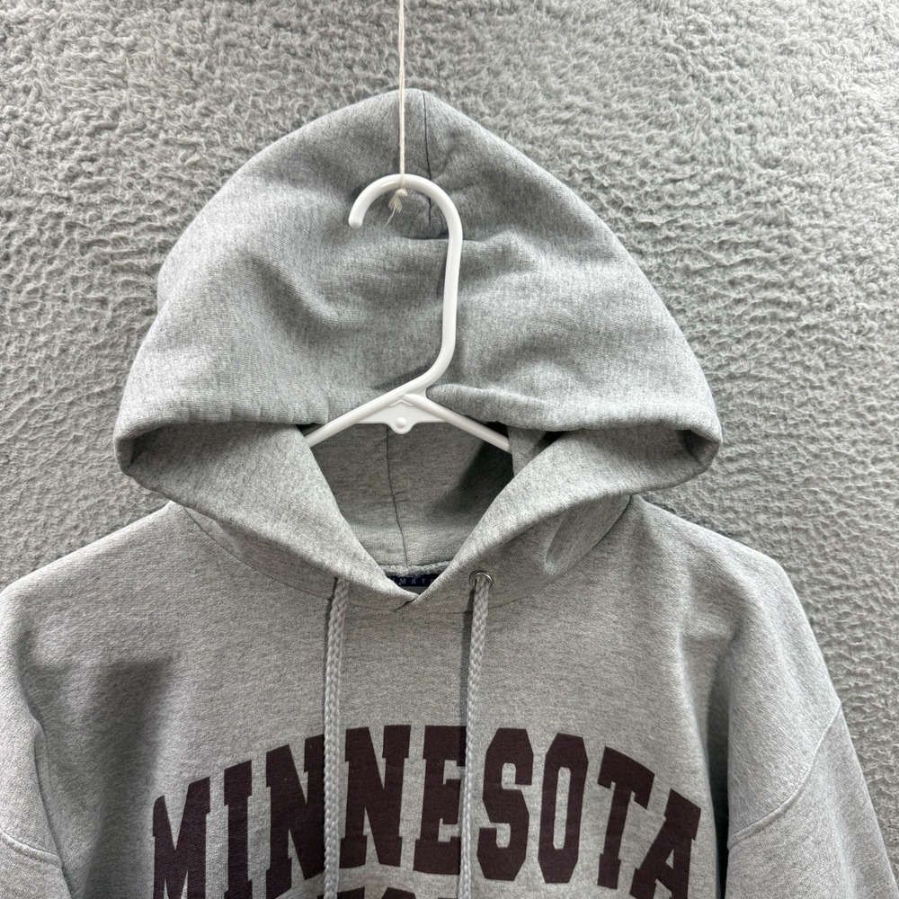 Vintage Hanes Sweatshirt Adult Large Gray Hoodie College Grunge Skater 90s Y2K - Picture 9 of 9